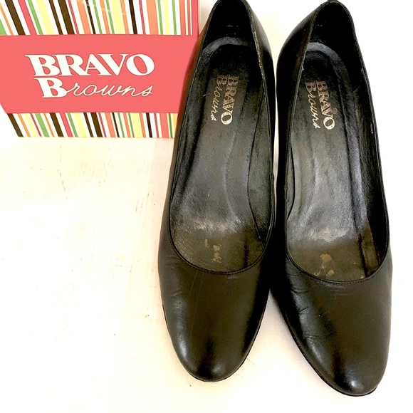 Very comfortable soft and shiny Black real leather shoes with platform US 10 - Picture 3 of 10